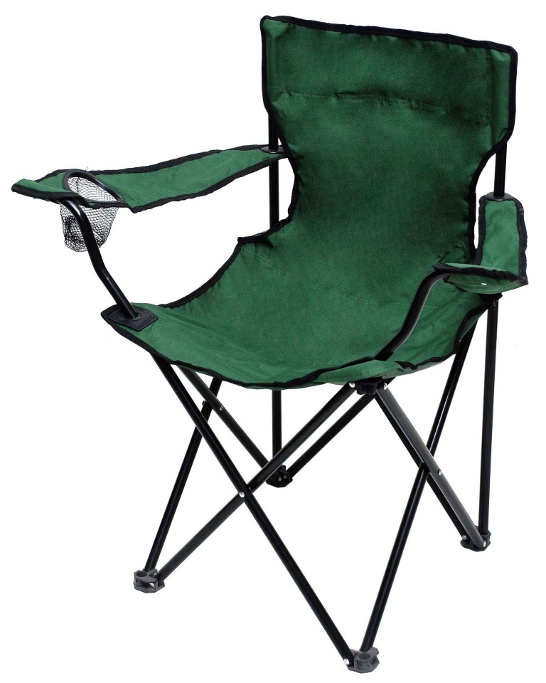 Πολυθρόνα Αρθρωτή Μεταλλική Πράσινη Polyester PE 600D
