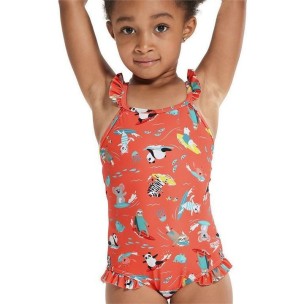 Παιδικό Μαγιό Speedo Girls Digital Frill Thinstrap Swimsuit 12881-15155B