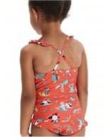 Παιδικό Μαγιό Speedo Girls Digital Frill Thinstrap Swimsuit 12881-15155B