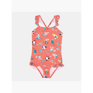 Παιδικό Μαγιό Speedo Girls Digital Frill Thinstrap Swimsuit 12881-15155B