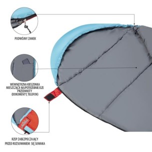 Υπνόσακος Nils Camp NC2012 Κόκκινο/Μπλε