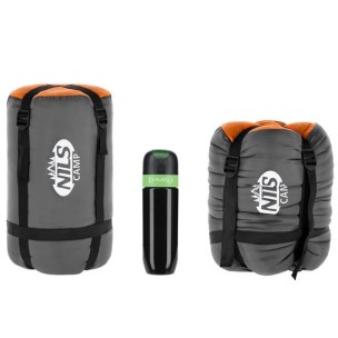 Υπνόσακος Nils Camp NC2008 Black-Orange Size L