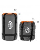 Υπνόσακος Nils Camp NC2008 Black-Orange Size L