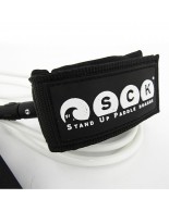 Surf/SUP leash ίσιο 9ft Άσπρο Sck