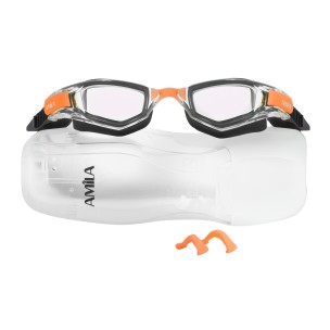 Γυαλιά Κολύμβησης Αmila S05YAF Μαύρο/Πορτοκαλί 47103