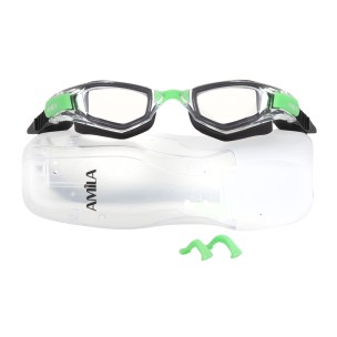 Γυαλιά Κολύμβησης Αmila S05YAF Μαύρο/Πράσινο 47102
