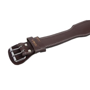 Ζώνη Άρσης Βαρών Amila Δερμάτινη Καφέ C Quality (Large) 94913