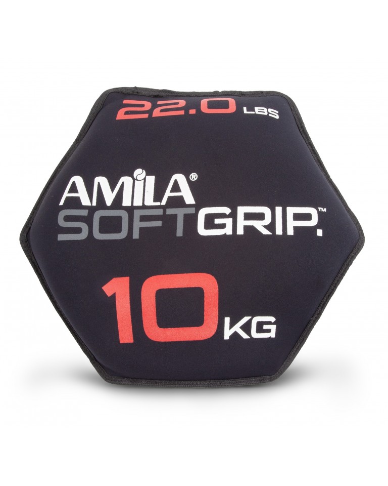 Δίσκος Βαρίδιο Soft Grip 10Kg Amila 90755