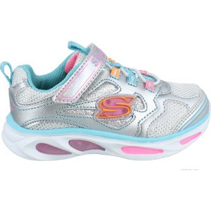Βρεφικά Παπούτσια Skechers Lighted Bungee & Strap W/Sparkle Mesh 10477N-SMLT