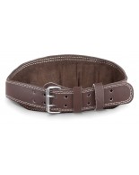 Ζώνη Άρσης Βαρών Amila Δερμάτινη Καφέ B Quality XL 94923