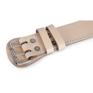 Ζώνη Άρσης Βαρών Amila Δερμάτινη Μπεζ A Quality XL