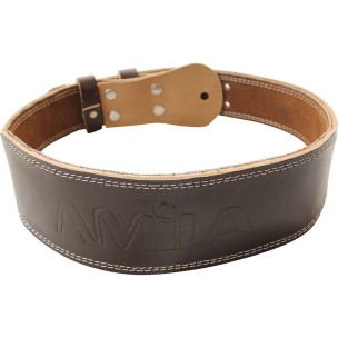 Ζώνη Άρσης Βαρών Amila Δερμάτινη Καφέ B Quality (XL) 94909