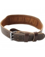 Ζώνη Άρσης Βαρών Amila Δερμάτινη Καφέ B Quality (XL) 94909