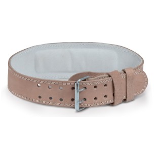 Ζώνη Άρσης Βαρών Amila Δερμάτινη Μπεζ A Quality (Large) 44302