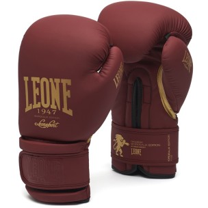 Γάντια προπόνησης Leone BOXING GLOVES BORDEAUX GN059