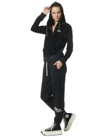 Γυναικεία Ζακέτα με Κουκούλα Body Action Women's Velour Hoodie Jacket 071319-01 (Black)