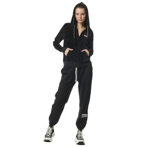 Γυναικεία Ζακέτα με Κουκούλα Body Action Women's Velour Hoodie Jacket 071319-01 (Black)
