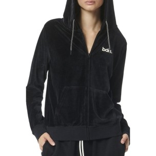 Γυναικεία Ζακέτα με Κουκούλα Body Action Women's Velour Hoodie Jacket 071319-01 (Black)
