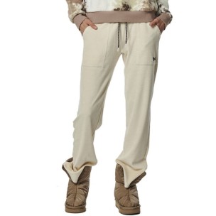 Γυναικείο Παντελόνι Φόρμας Body Action Women's Basic Velour Pants 021332 01 (Ecru)