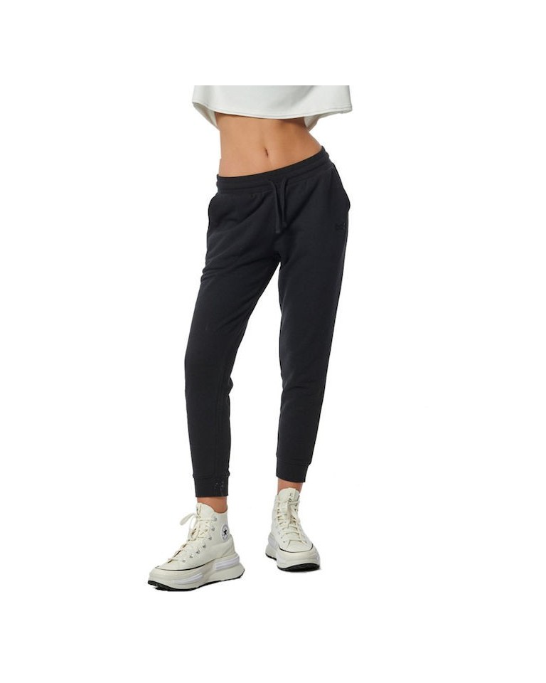 Γυναικείο Παντελόνι Φόρμας Body Action Women's Fleece Skinny Joggers 021334-01 (Black)