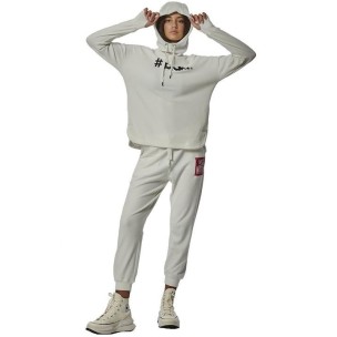Γυναικεία Ζακέτα Body Action Women's Cowl Neck Hoodie 061325-05A  (Ecru)
