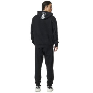 Ανδρική Ζακέτα με Κουκούλα Body Action Men's Brushed Back Fleece Hoodie 063315-01 Black