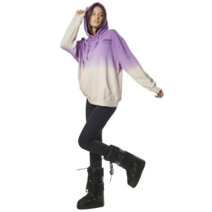 Ζακέτα με Κουκούλα Body Action Dip Dyed Hoodie 063318-13C  (Lilac)