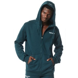 Ανδρική Ζακέτα με Κουκούλα Body Action Men's Full Zip Training Hoodie 073317-07 Teal Green