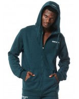 Ανδρική Ζακέτα με Κουκούλα Body Action Men's Full Zip Training Hoodie 073317-07 Teal Green