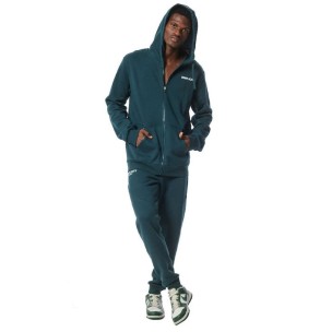 Ανδρική Ζακέτα με Κουκούλα Body Action Men's Full Zip Training Hoodie 073317-07 Teal Green