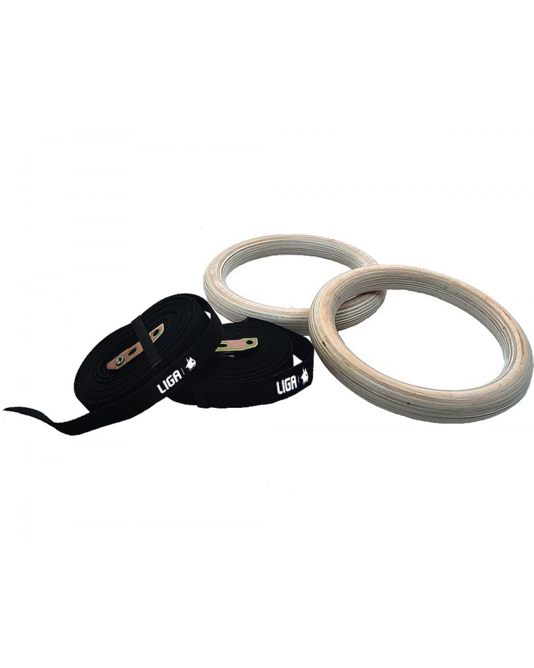 Κρίκοι Γυμναστικής Gymnastic rings (wooden) Ligasport