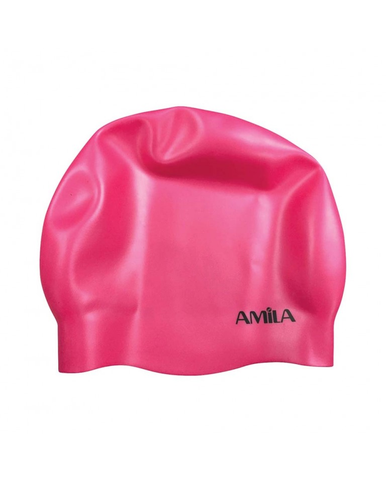 Σκουφάκι Κολύμβησης Amila Medium Hair Ροζ 47022