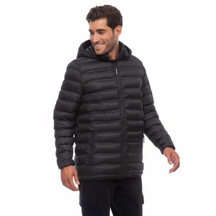 Ανδρικό Μπουφάν Be Nation Essentials Padded Jacket With Detachable Hood Black 01 08302305-01