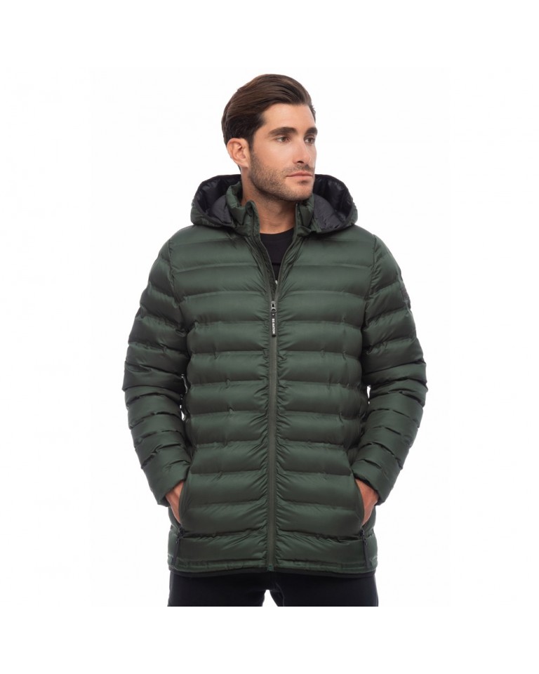 Ανδρικό Μπουφάν Be Nation Essentials Padded Jacket With Detachable Hood D.Green 08302305-7B