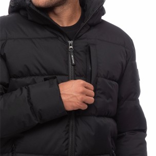 Ανδρικό Μπουφάν Be Nation Padded Jacket With Detachable Hood Black 01 08302301