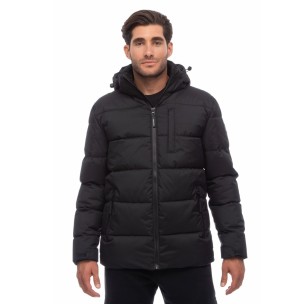 Ανδρικό Μπουφάν Be Nation Padded Jacket With Detachable Hood Black 01 08302301