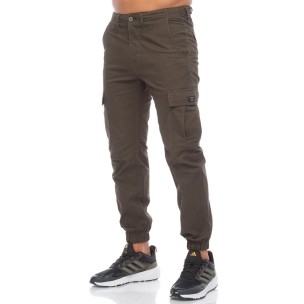 Ανδρικό παντελόνι cargo Be Nation Cargo Pants Elastic Hem D.Chaki 02302308-13B