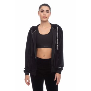 Γυναικεία Ζακέτα με Κουκούλα Be Nation Velour Full Zip Hood Black 07102303-01