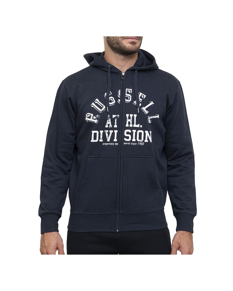 Ανδρική Ζακέτα με Κουκούλα Russell Athletic Case Zip Through Hoody A3-027-2-190