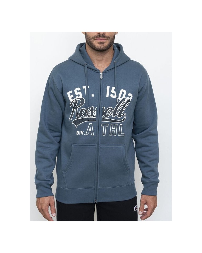 Ανδρική Ζακέτα με Κουκούλα Russell Athletic Hit Zip Through Hoody A3-022-2-117