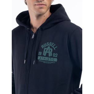 Ανδρική Ζακέτα με Κουκούλα Russell Athletic Interlink Zip Through Hoody A3-015-2-099