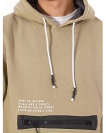 Ανδρικό Φούτερ με Κουκούλα Magnetic North Men's 2K23 Zip Hoodie 22053 Beige