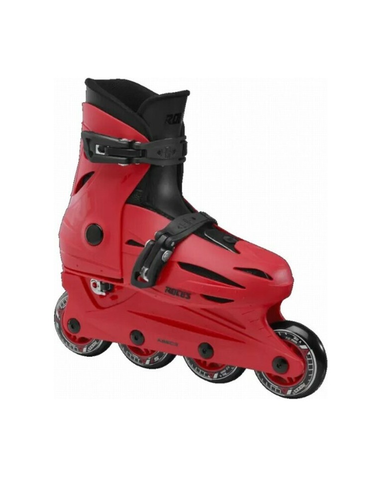 Inline Skates Roces Orlando 4.0 με Προστατευτικά και Κράνος, Κόκκινο Λάιμ 18.400833/RD (Size 25-29)