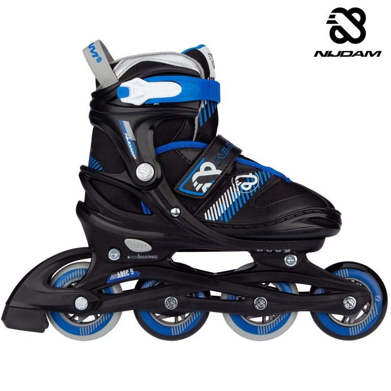 Ρυθμιζόμενα Πατίνια Nijdam Inline Skates "Go Crossing" N20AA03 (Size 29-32)