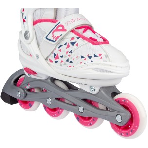 Ρυθμιζόμενα Πατίνια Nijdam Inline Skates "White Wedge" N20AA04 (Size 37-40)