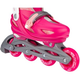 Ρυθμιζόμενα Πατίνια 3-σε-1 Nijdam Inline Skates "Floral Switch" N22AA01 (Size 33-36)