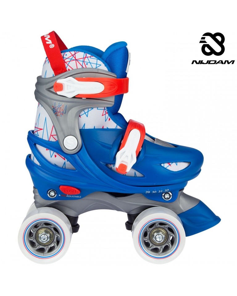 Ρυθμιζόμενα Πατίνια Nijdam Roller Skates "Geo Metricker" N21AA01 (Size 33-36)