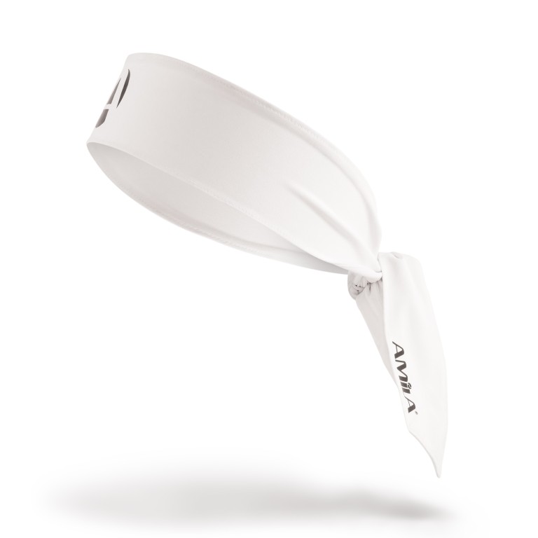 Περιμετώπιο Bandana Amila Tie Band Λευκό 45708