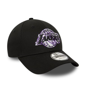 Αθλητικό Καπέλο New Era  LA Lakers NBA Infill Black 9FORTY Adjustable Cap 60434960