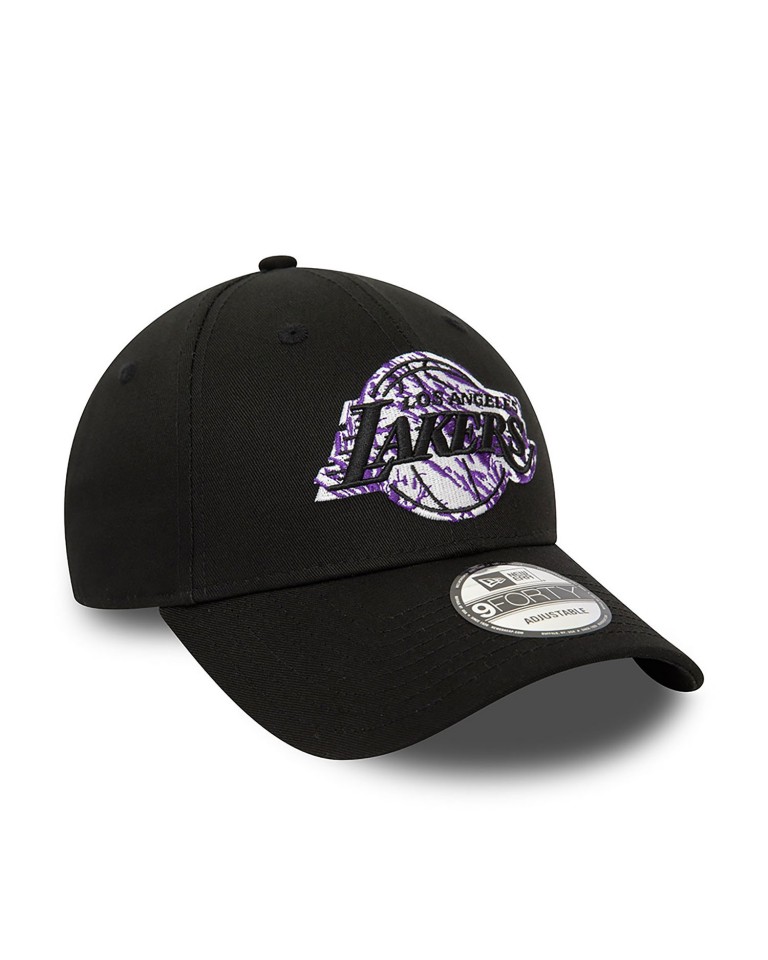Αθλητικό Καπέλο New Era LA Lakers NBA Infill Black 9FORTY Adjustable Cap 60434960